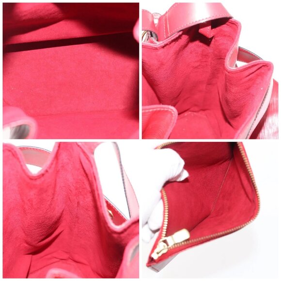 LOUIS VUITTON Epi Sac Depaule GM Shoulder Bag Red M80197 LV Auth 144021 - Picture 15 of 16